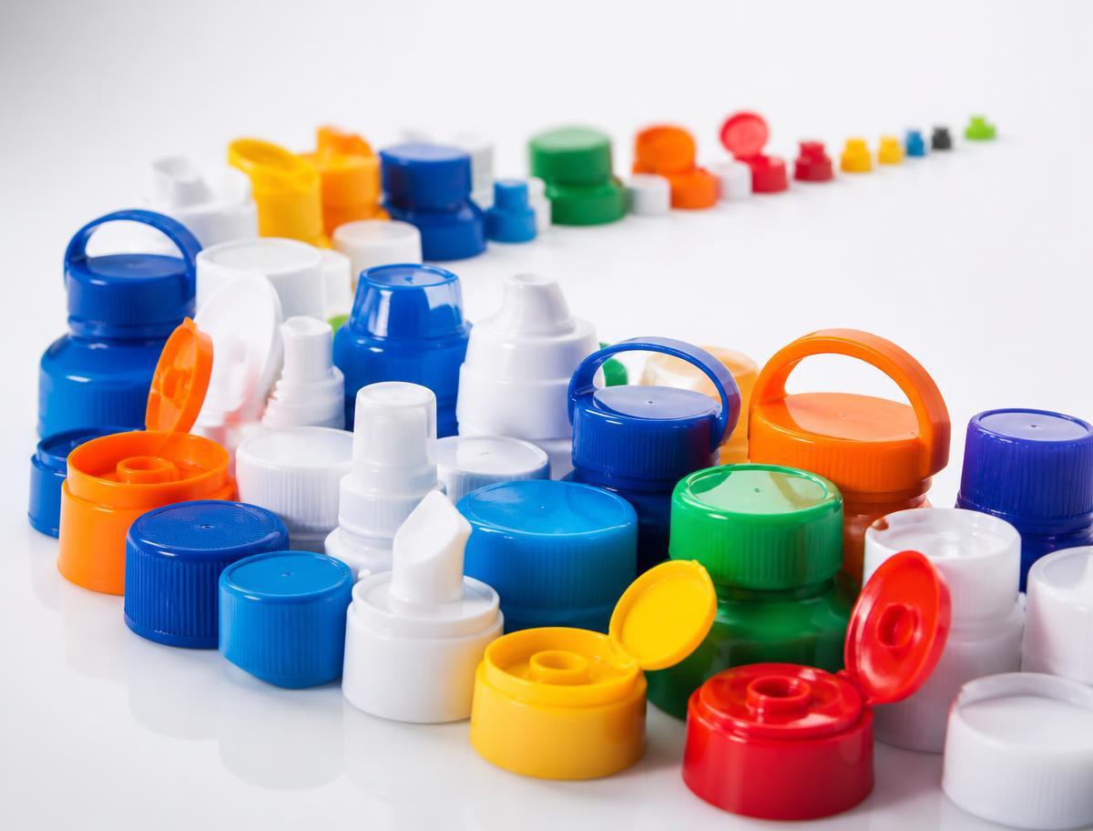 Colourful plastic caps and closures manufactured by Navkala Plastic Industries